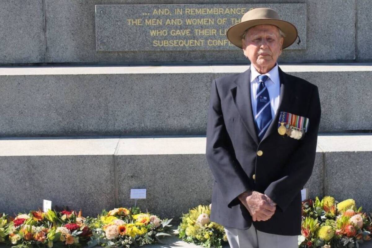Article image for WA war hero Arthur Leggett on life and learnings at 104