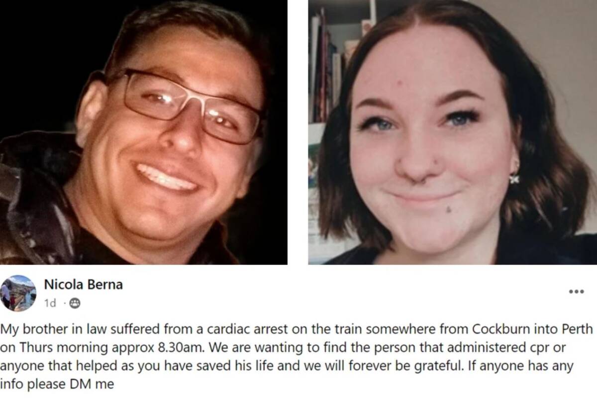 Article image for Remarkable twin coincidences lead hero teen to save stranger’s life on Perth train