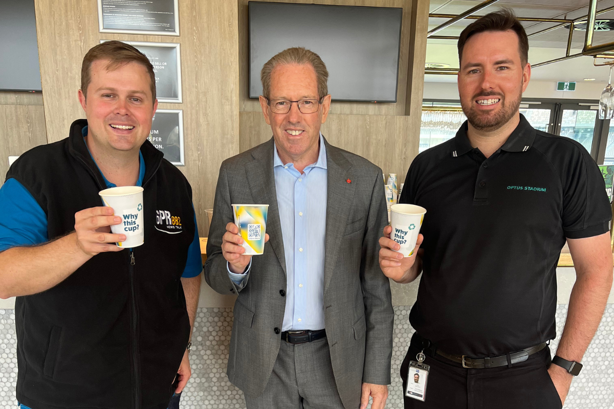Article image for We did it for you: Paper beer cups at Optus Stadium pass the pub test for Oly