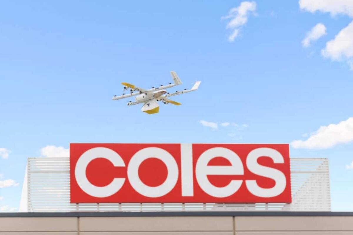 Article image for Coles pilots store-to-door drone delivery service