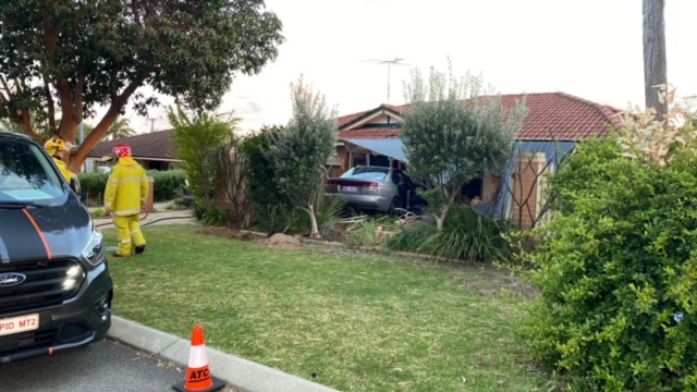 Article image for Offender on the run after stolen car ploughs through home