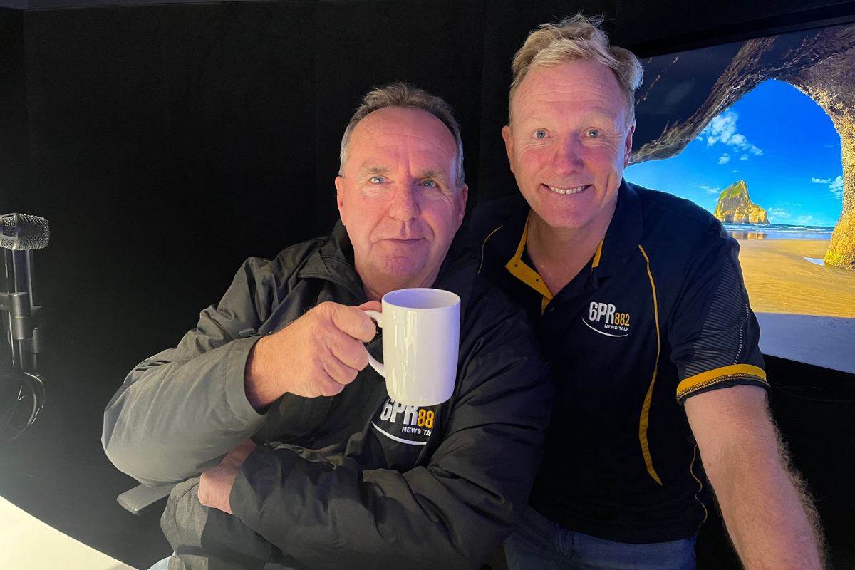 Article image for OFF AND RACING! How Millsy and Karl started Perth’s new Breakfast show
