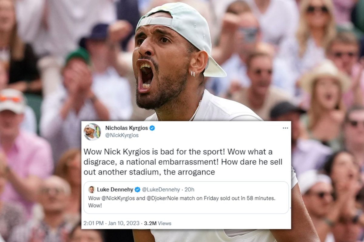 Article image for ‘Wow!’: Entertainment reporters’ accidental twitter feud with Nick Kyrgios