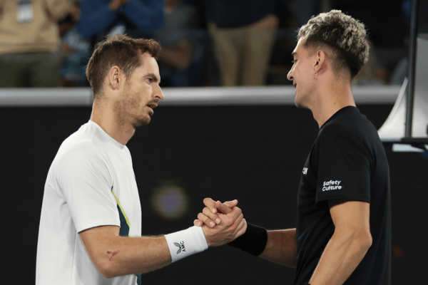 Article image for Andy Murray wins in third latest finish in tennis history