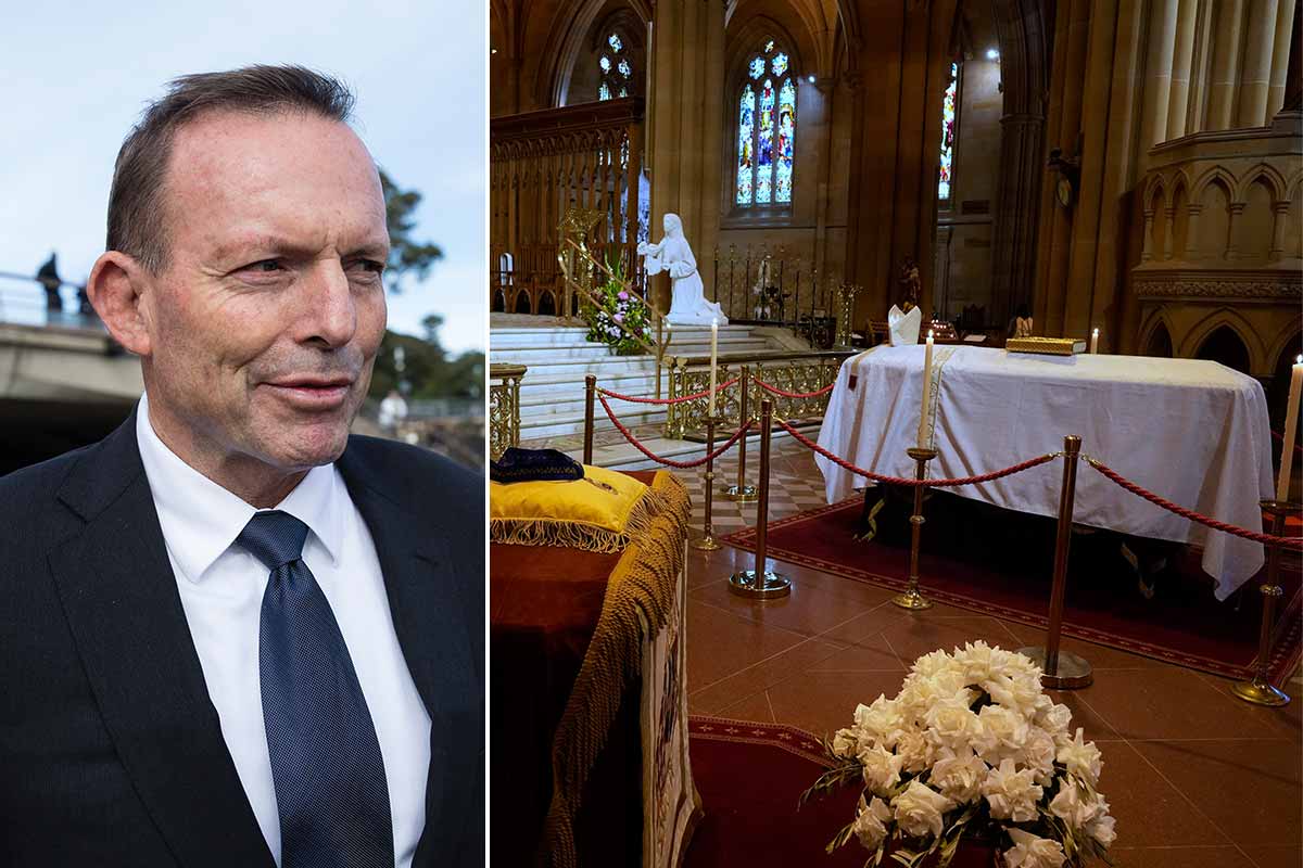 Tony Abbott calls for Pell to be declared a saint Tony Abbott calls for Pell to be declared a saint