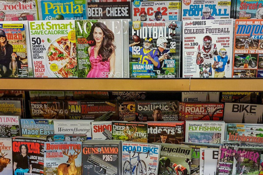 Regular Magazines Hardcopy magazines are making a big comeback