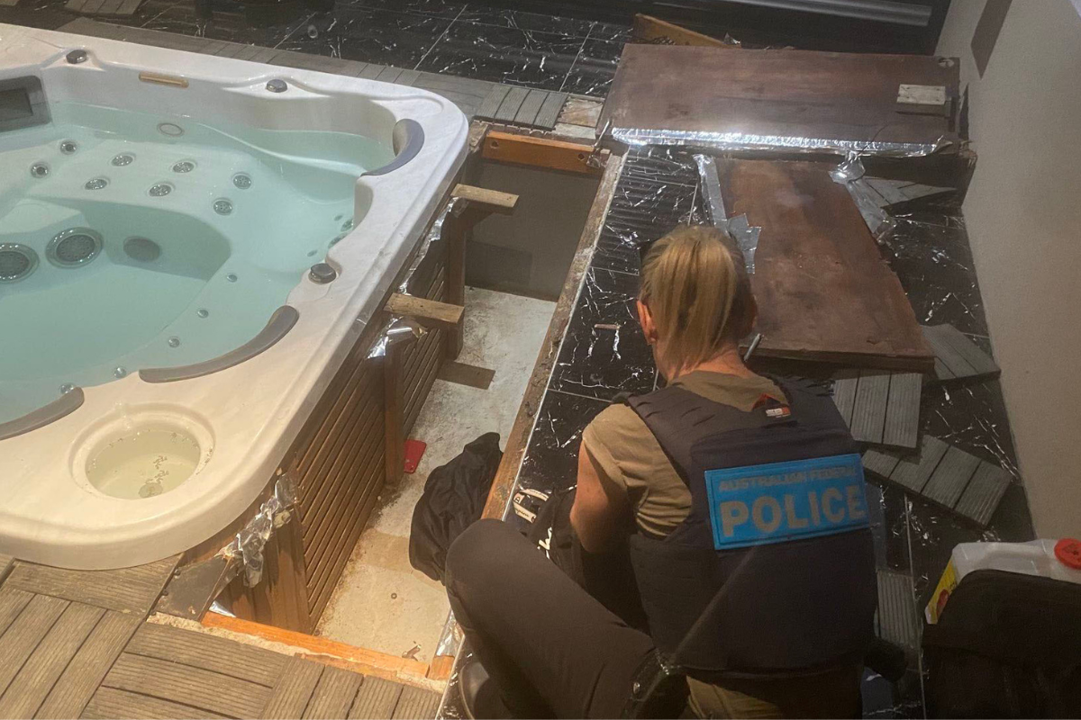 Article image for Byford man hiding under spa charged over 300kg cocaine haul