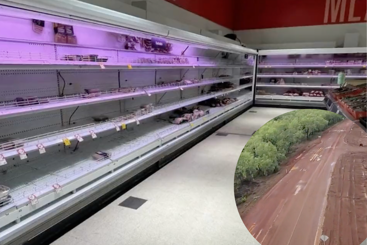 Article image for Kununurra supermarket shelves left bare as flood damage blocks supply