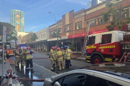 BREAKING: Hay Street buildings engulfed by fire