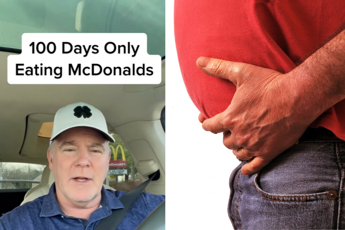 Article image for WATCH | Man vows to lose weight by only eating McDonald’s