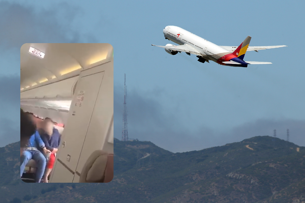 How can you open a plane door while it's in the air and why would you?