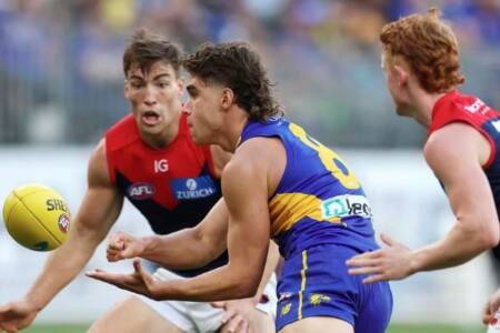 Young Eagle excited by changing of the baton