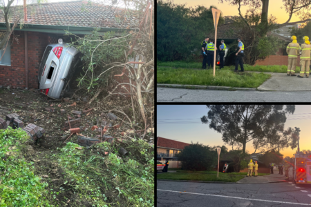 Driver on the run after destroying Mt Lawley home