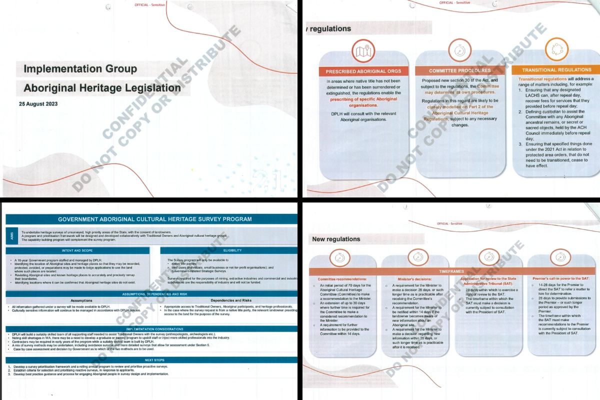 Article image for Leaked documents reveal Premier’s alleged Heritage Law powers