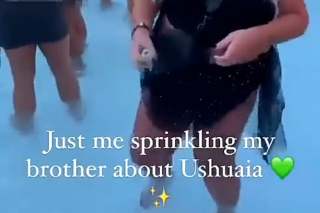 WATCH: Woman sprinkles brother’s ashes in crowded Ibiza pool