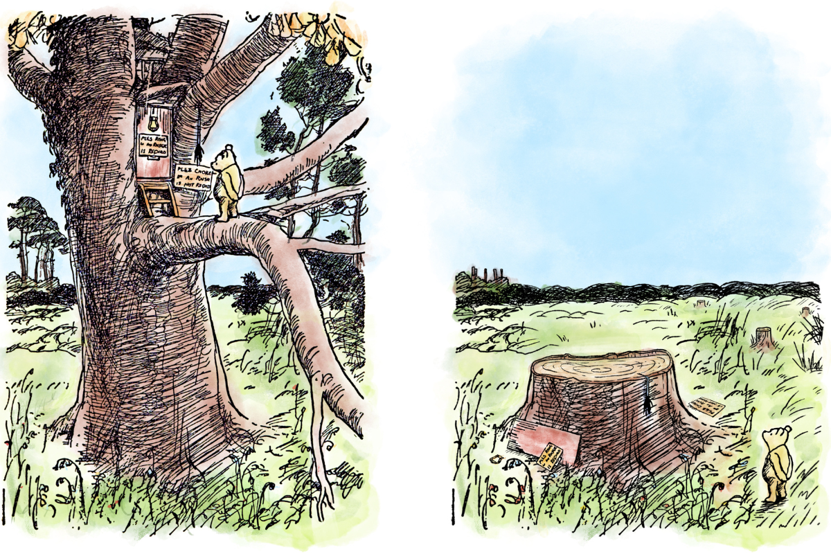 Article image for In the crapper: new book wipes away the joy of Winnie-the-Pooh