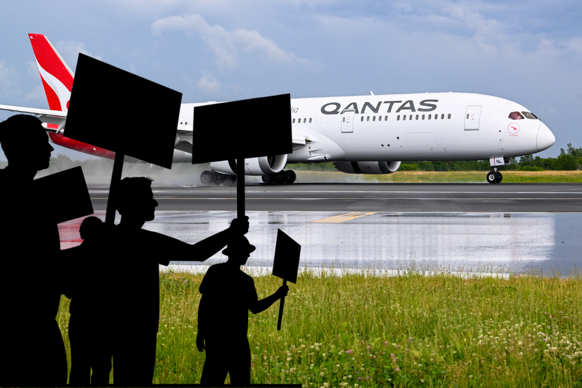 Article image for Qantas conflict reaches new heights as pilots go on strike