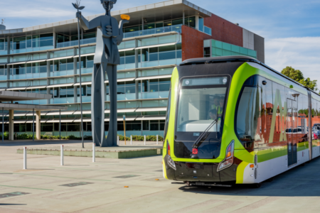 Australia’s first 30-metre-long trackless tram set to launch