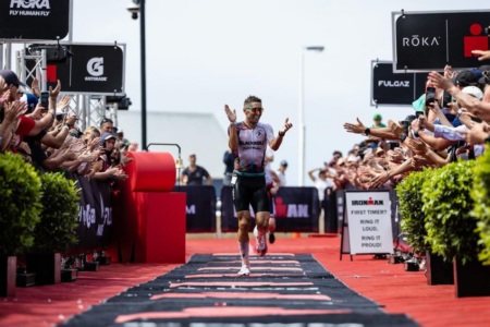 Records tumble as Burton rides into second place at Busselton Ironman