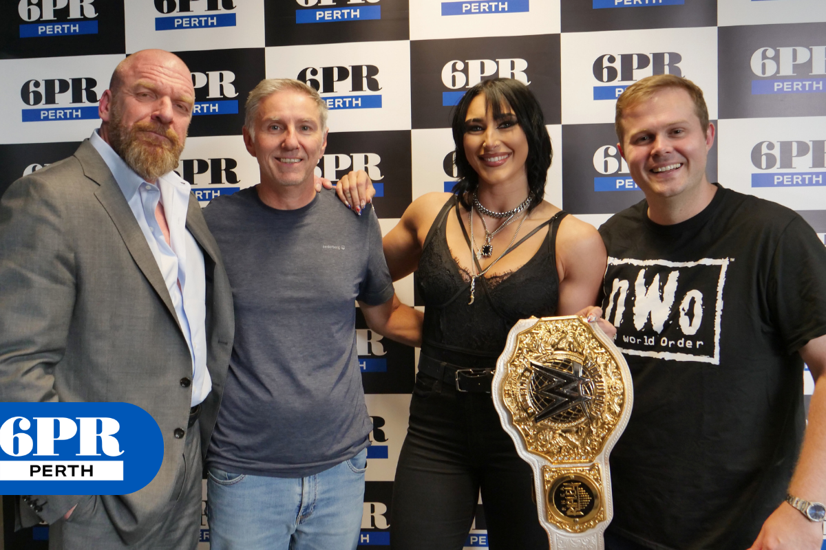 Article image for 6PR plays the Game with WWE legends Triple H and Rhea Ripley