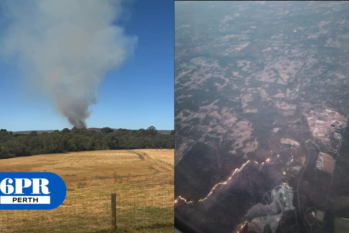 Article image for Overnight blaze continues to threaten Swan suburbs