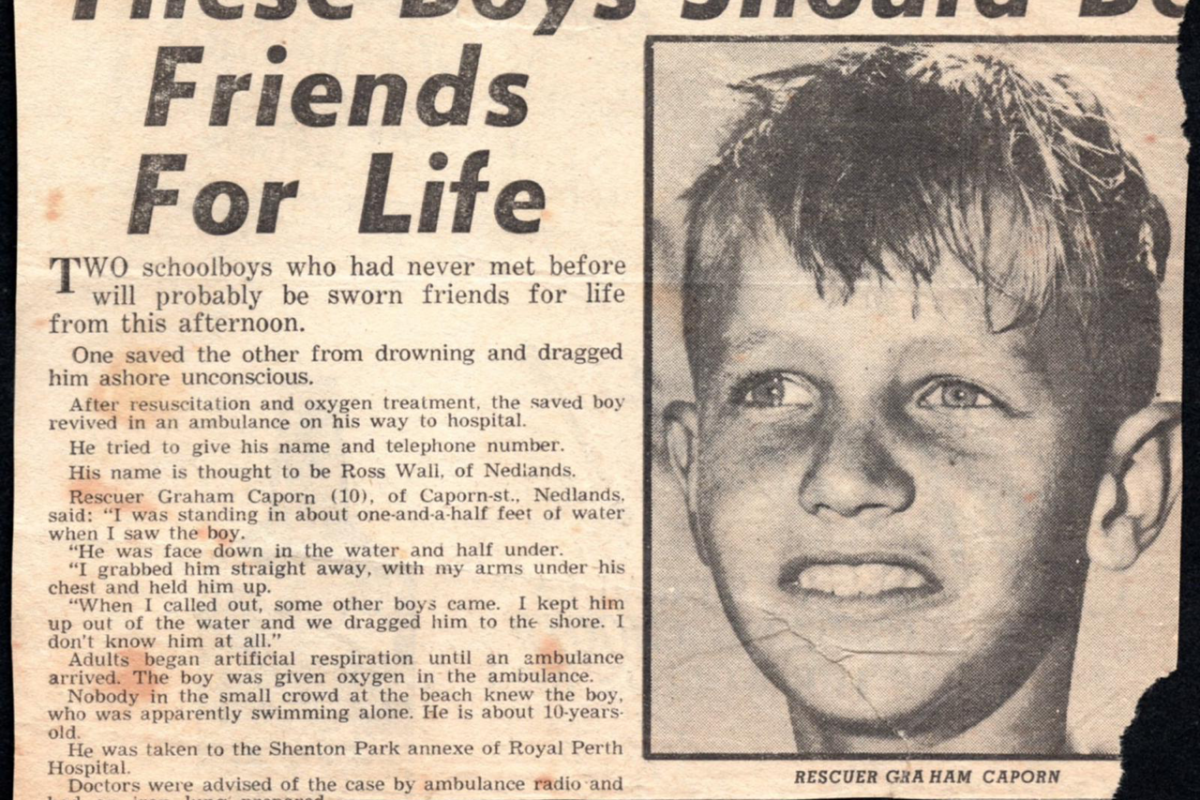 Article image for Friends for life: Two men bonded by a heroic childhood rescue