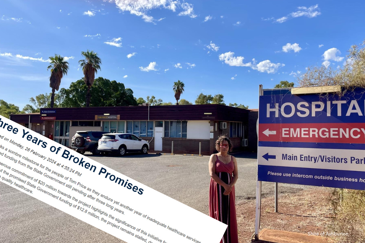 Article image for ‘We just want what we were promised’: Tom Price locals furious over hospital delay
