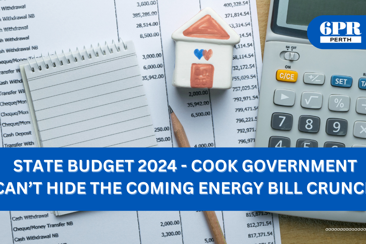 Article image for STATE BUDGET 2024 – Cook government can’t hide the coming energy bill crunch