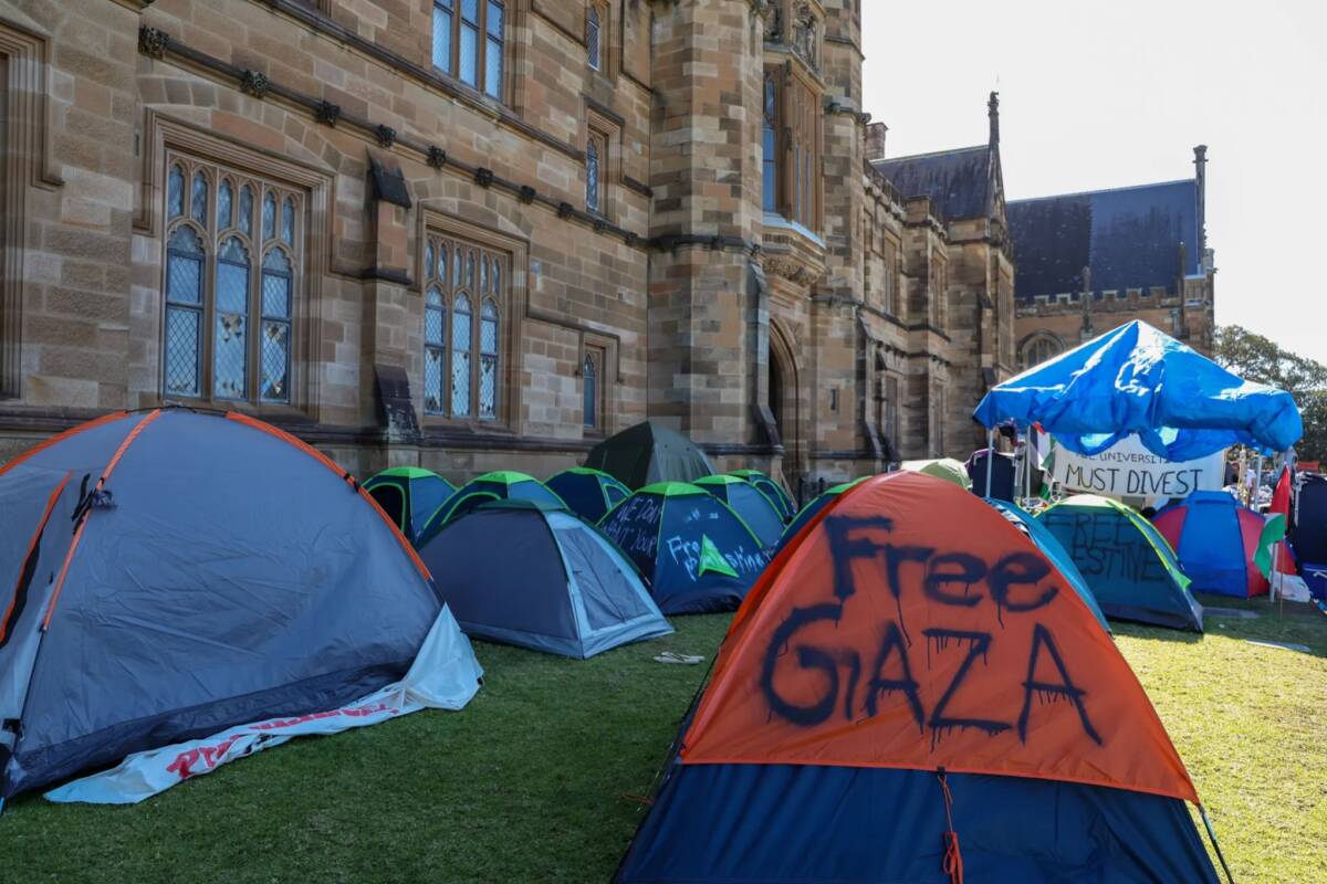 Article image for Students at Perth university join Pro-Palestinian encampment movement