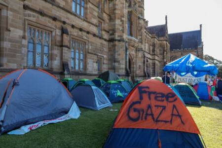 Students at Perth university join Pro-Palestinian encampment movement