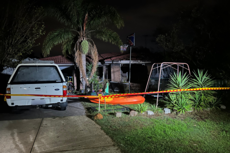 Neighbours rally as house goes up in flames
