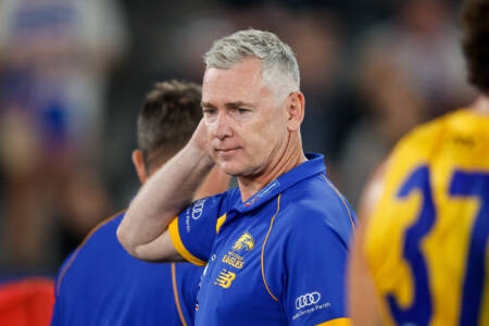 The West Coast Eagles have parted ways with coach Adam Simpson