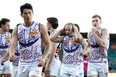 Fremantle Dockers caught up in charter flight water issue on their way back to Perth