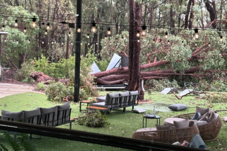 Perth Hills residents suffer severe damage, describing the event like a tornado