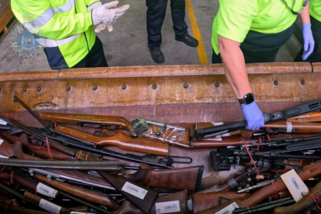 Police Minister Reece Whitby defends the rapid release firearm reform roll-out