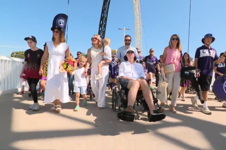 Daniher family bring their fight back to Perth, hoping Neale’s Australian of the Year title will strengthen the cause