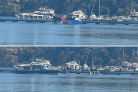 Claremont Jetty police stand-off ends with vehicle in water and ‘guns trained on man’