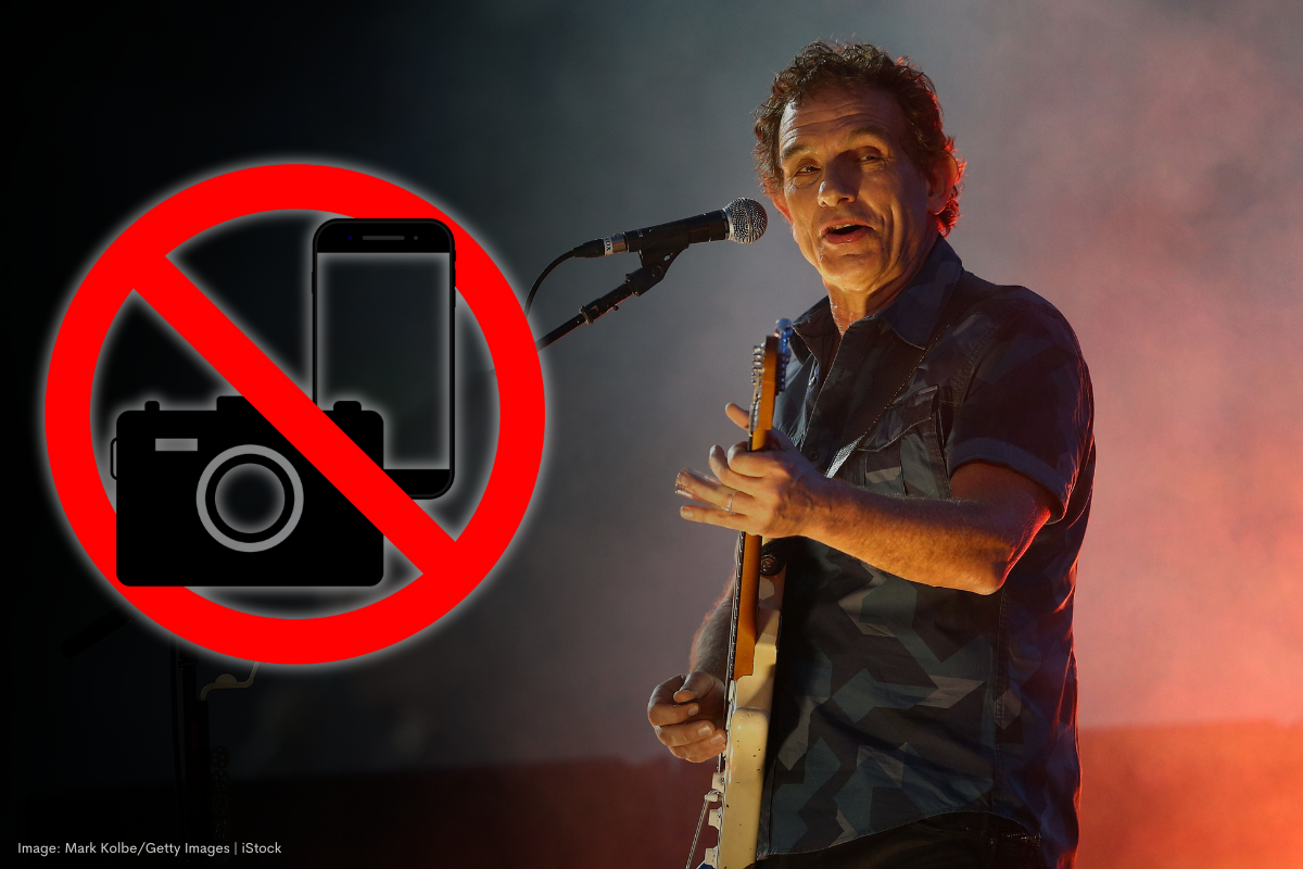 Article image for Rock legend bans phones at live shows, urging fans to watch with their eyes—not through screens