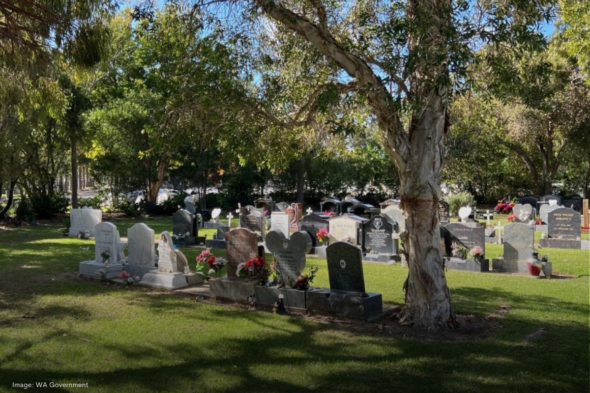 Article image for Metropolitan Cemeteries Board shuts down community group stall disputing the cemetery renewal programme in Karrakatta