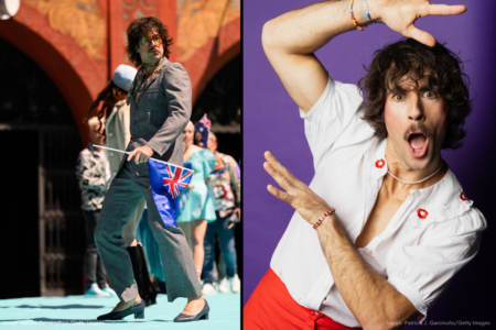 Manjimup singer Go-Jo struts the turquoise carpet at Eurovision 69