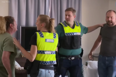 Oliver Peterson experiences the frontline of domestic violence response in police training role