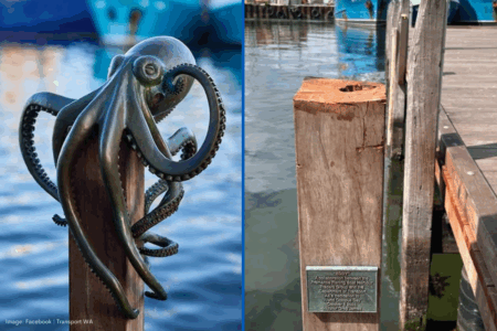 Thieves steal Eddie the Octopus sculpture, artist vows to continue