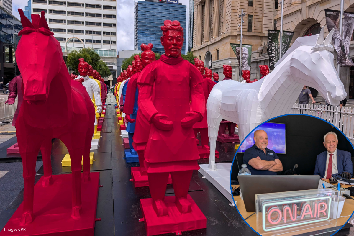 Article image for Life-Size Lantern Warriors Shine Over Perth City
