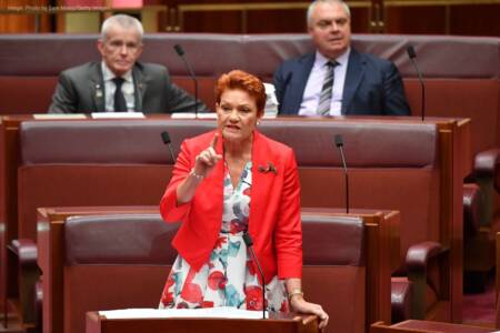 Pauline Hanson suspended from Senate after wearing a burqa