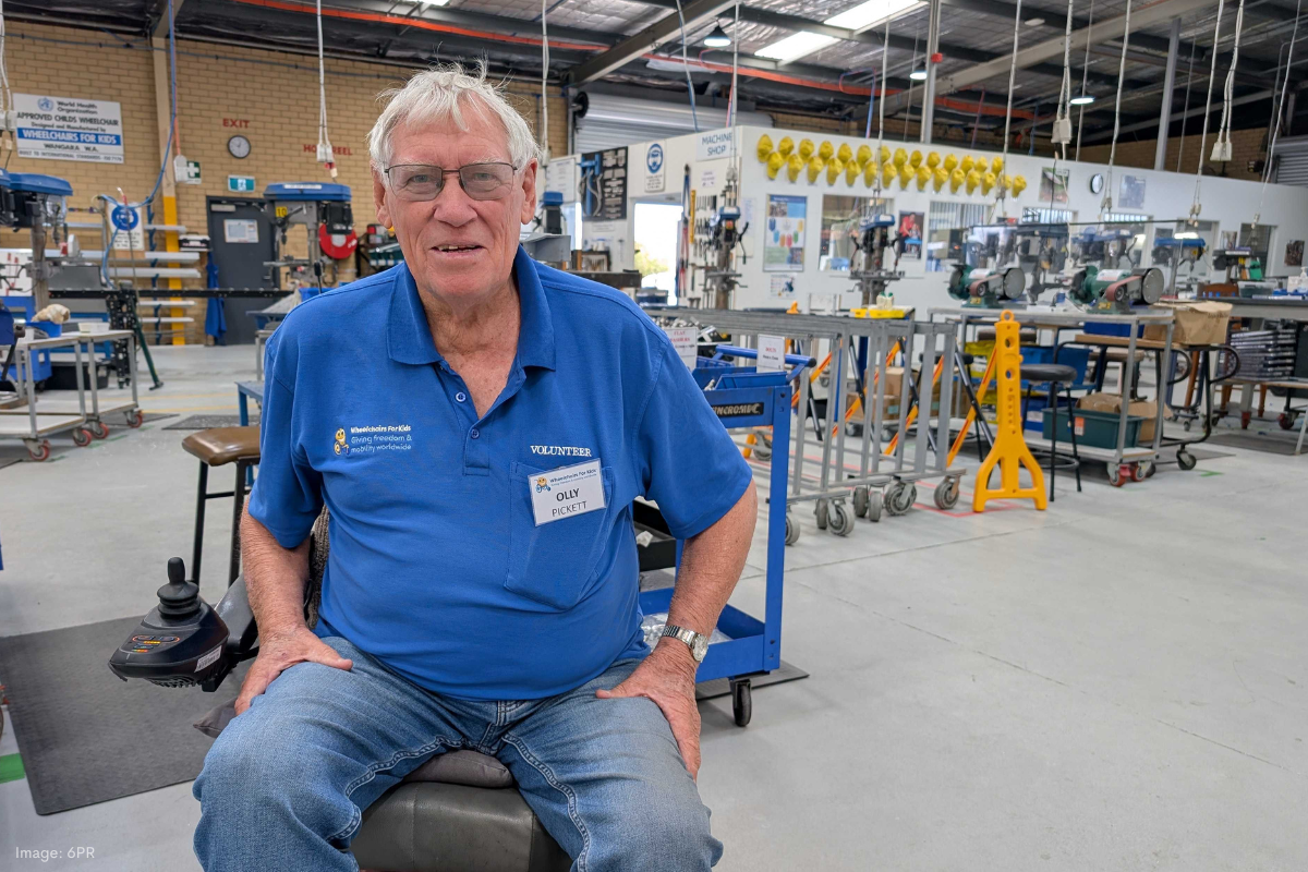 Article image for Handmade hope: Perth volunteers send wheelchairs to children worldwide