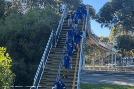 Student safety concern closes critical Cottesloe Primary footbridge after video shows dangerous swaying