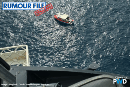 Rumour confirmed: Helicopter pilot tracks down lost vessel following mooring failure