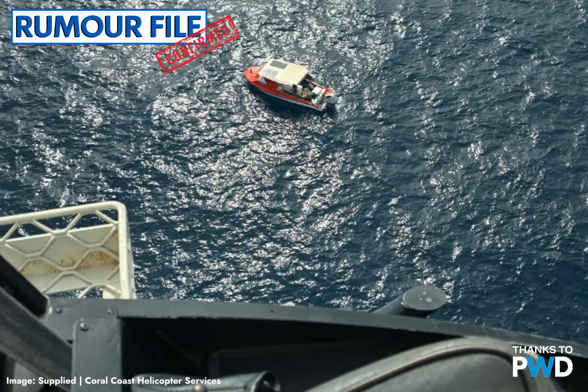 Article image for Rumour confirmed: Helicopter pilot tracks down lost vessel following mooring failure