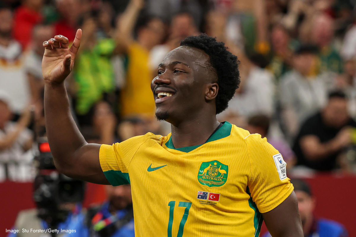 Article image for ‘You’re not catching this kid, no way’: Proud former coach praises Socceroos star Nestory Irankunda
