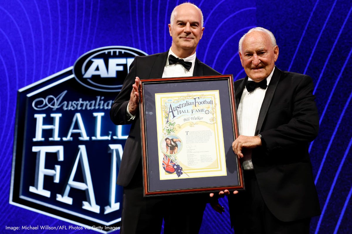 Article image for WA great Bill Walker takes his AFL Hall of Fame induction in his stride